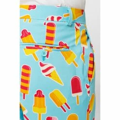 OppoSuits Suits & Blazers Cool Cones Ice Cream Print Summer Suit