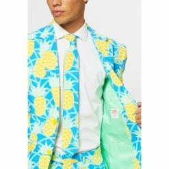 OppoSuits The Shineapple, Pineapple Print Mens Summer Suit 14 OppoSuits The Shineapple, Pineapple Print Mens Summer Suit