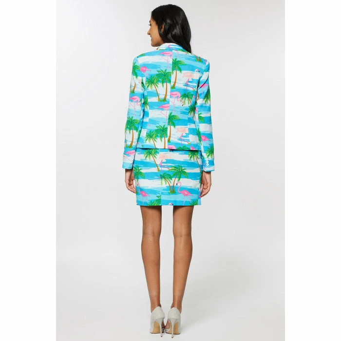 OppoSuits Flamingirl Women's Tropical Patterned Suit Suits & Blazers 4 OppoSuits Flamingirl Women's Tropical Patterned Suit Suits & Blazers