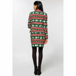 OppoSuits Suits & Blazers Festive Girl Women's Christmas Suit