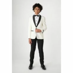 OppoSuits Pearly White, Teen Boys Whit Tuxedo