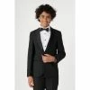 OppoSuits Jet Set Black Teen Boys Tuxedo
