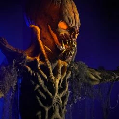 Distortions Huge Over 8Ft Pumpkin Stalker Light-Up Static Halloween Prop Decorations & Props