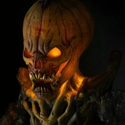 Distortions Huge Over 8Ft Pumpkin Stalker Light-Up Static Halloween Prop Decorations & Props