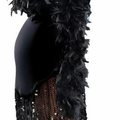 Dreamgirl Sequin Black & Red Dames Like Us 20's Flapper Dress Costume