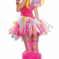 Dreamgirl Women's Rainbow Fairy Costume & Wings Costumes