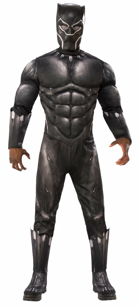Rubie's Men's Deluxe Muscle Black Panther Costume 3 Rubie's Men's Deluxe Muscle Black Panther Costume