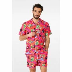 OppoSuits Sci-Fi Costumes Rick & Morty Summer Shirt And Shorts Men's Combo