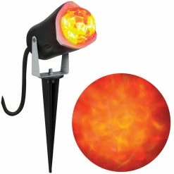 Gemmy Fire & Ice Lightshow Projection Light Decorations & Props