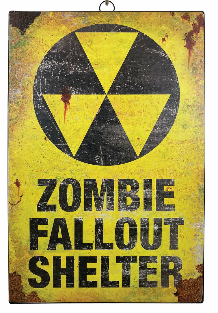 Sunstar Decorations & Props 17" Zombie Fallout Shelter Metal Sign 3 Sunstar Decorations & Props 17" Zombie Fallout Shelter Metal Sign