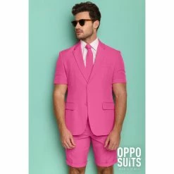 OppoSuits Mr. Pink, Pink Summer Short Men's Suit