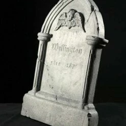Distortions Tipping Tombstone Frightronic Animatronic Graveyard 3Ft Prop Decorations & Props