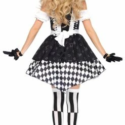 Leg Avenue Women's Wonderland Alice Black & White Costume